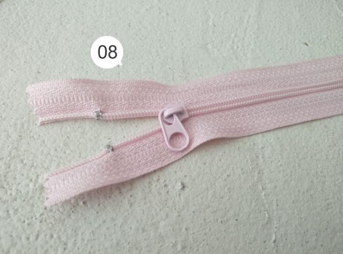 1Pc 20cm No. 3 zipper Closed Tail Nylon Round Head Zipper Strip Clothing Cushion Bag Handmade diy Accessories DX0006: No8