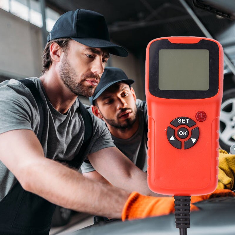 12V Car Battery Tester Vehicle Car LCD Battery Test Analyzer Auto System Analyzer Voltage ohm CCA Te