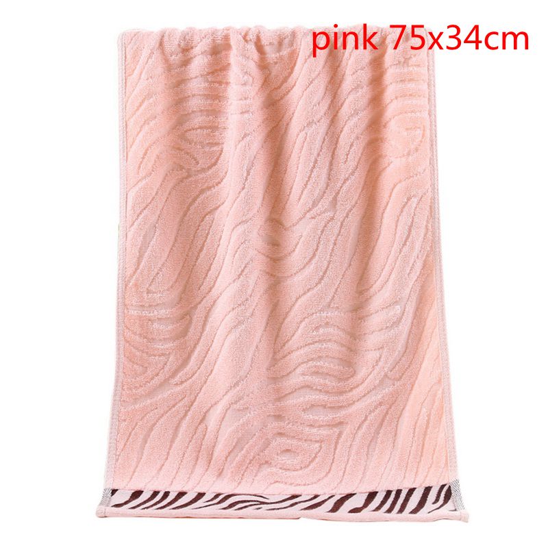 2020Yeae Juneiour 1pc broderie lavande serviette coton visage serviettes serviette de bain pour adultes débarbouillettes haute serviettes absorbantes: pink 75x34cm