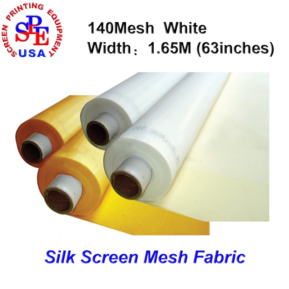 Bredd 1.65 meter dpp 140 mesh räkna (55t)  tyg, screentryck material, screen mesh screentryck ram vit