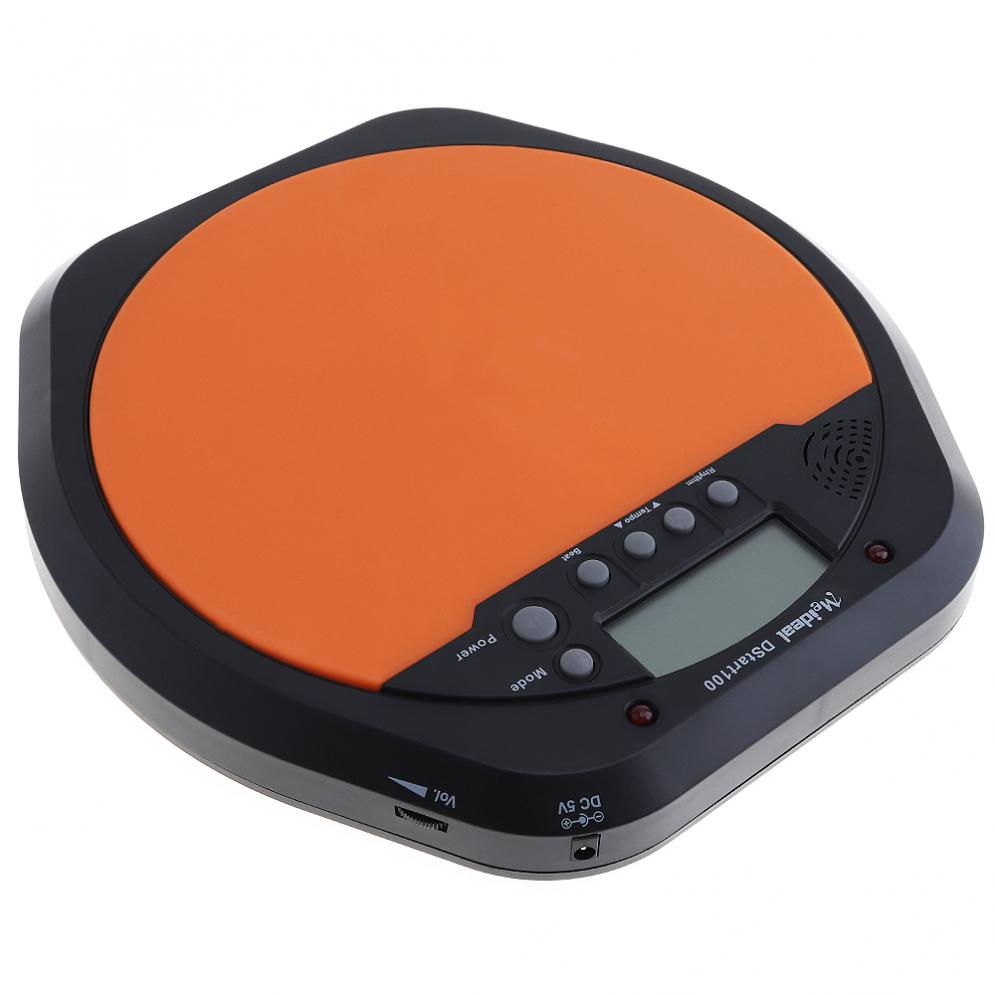 8Inch Digitale Elektrische Drum Pad Training Praktijk Metronoom Met Twee Maple Wood Drumstokken Drumsticks: Default Title