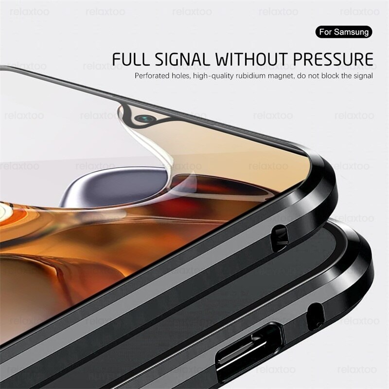 Dla xiaomi 11 t pro case 360 ° dwustronne szkło hartowane magnetyczne klapki xiaomi11t xiomi 11 t mi11t pro metalowy zderzak protect coque