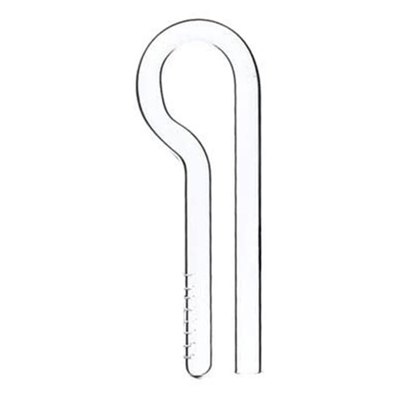 Tubería de lirio de vidrio transparente, entrada y giro, Compatible con eheim-tetra y otros filtros, fácil de instalar