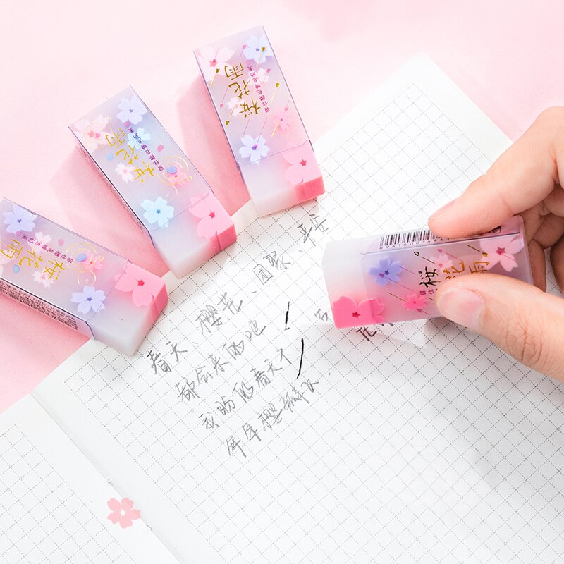 Cute Transparent Eraser Children's Special Cartoon Colorful No Marks No Chips Eraser Kawaii Stationery