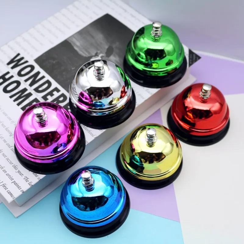 65mm ringe bjelle skrivebord julekjøkken hotelldisk resepsjon juleklokker liten enkeltklokke spiseklokkebord innkallingsklokke