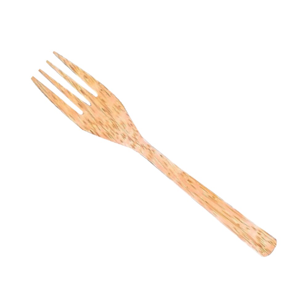 Cuenco de Coco, cuencos de madera, arroz, fideos, sopa, fruta, ensaladera, suministros de cocina, adornos para manualidades, Bol de Coco, cuenco de madera: 1 fork