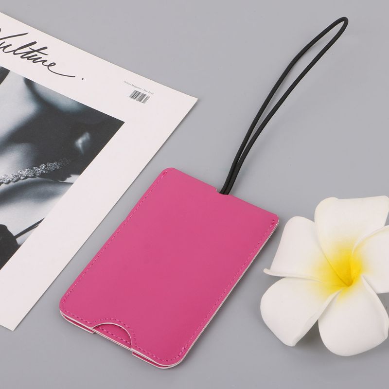 Creatieve Lederen Bagage Tags Labels Band Naam Adres ID Koffer Bagage Reizen