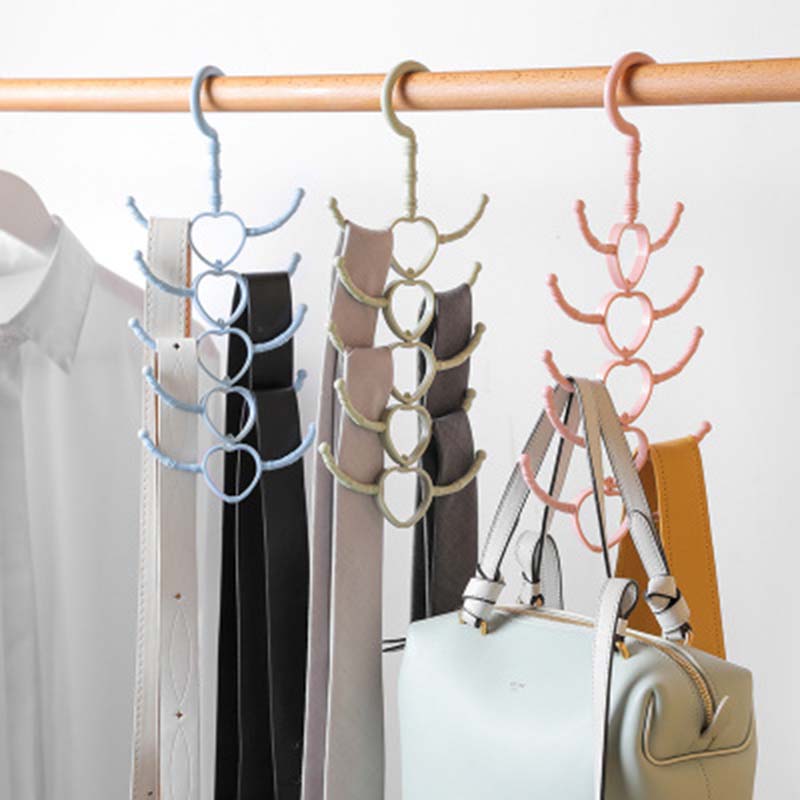 Multifunctionele 360 Graden Gedraaid Kleerhanger Tie Sjaal Riem Opbergrek Schoenen Droogrek Multifunctionele Opslag Hanger 1Pc