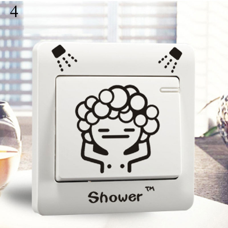 Grappige Leuke Papier Schakelaar Stickers Muurstickers Home Decoratie Slaapkamer Parlor: 4