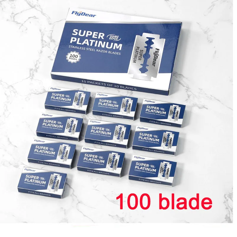 Vintage manuell barberhøvel for menn, klassisk barbershop-høvel med 10 blader, perfekt for barbering, stell og hårstyling