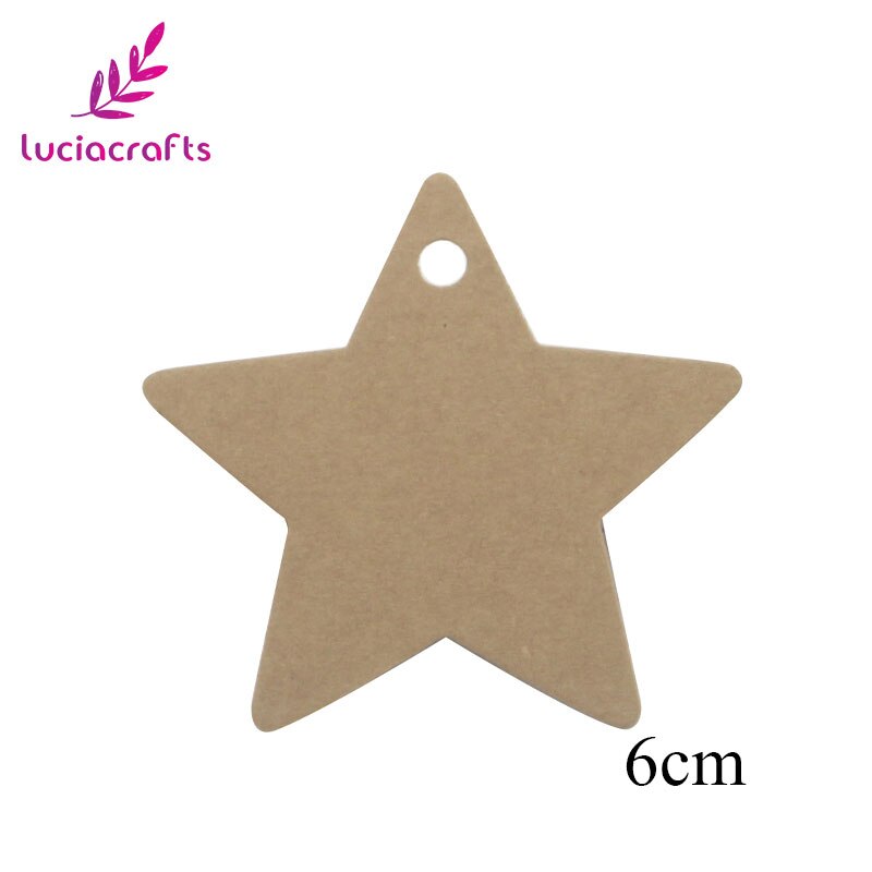 Lucia crafts 48 st/lot multi styles kraftpappersetiketter för gör-det-själv bröllop dekoretiketter prislappar bagagelappar namnlappar  i0816: Storlek 11 48 st