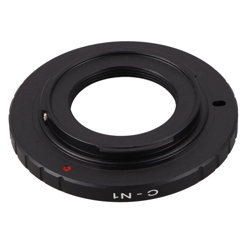 Preto quente 16mm c-montagem cine filme lente para nikon 1 montagem j1 v1 j2 v2 j3 v3 j4 lente da câmera adaptador anel C-N1 c-nikon 1