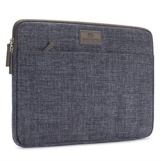 DOMISO 10 11 13 14 15.6 Cal pokrowiec na laptopa płótno etui torba na tablet chronić komputer pokrowiec skóry etui na Lenovo/HP/ acer/jabłko: Drak Grey / 11-calowy