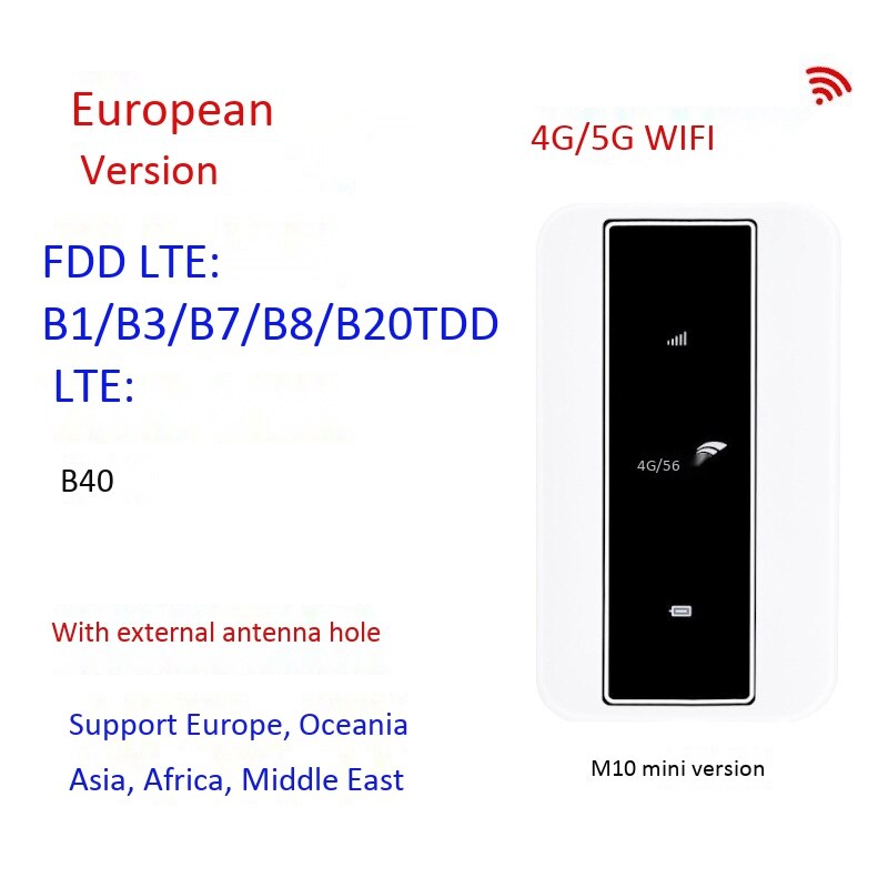 MiFi-enrutador 4G compatible con tarjeta SIM 5G, Router Wifi 4G de 150Mbps, punto de acceso WiFi móvil para coche con ranura para tarjeta Sim: Default Title