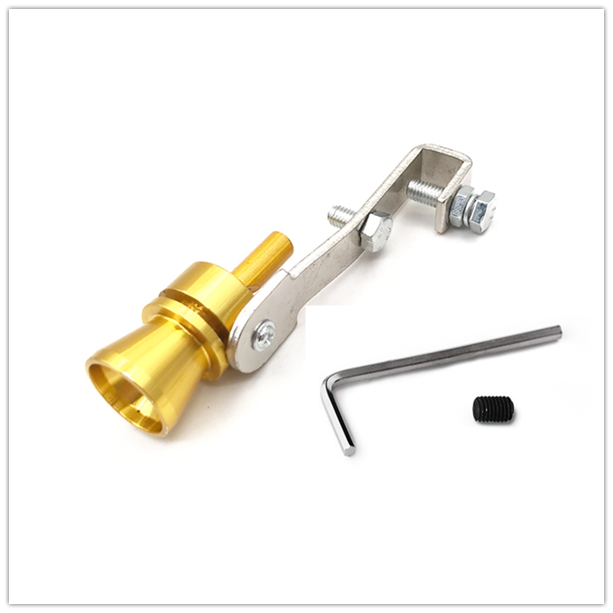 Bil turbo ljud avgasrör visselpipersimulator tillbehör för bmw alla serier 1 2 3 4 5 6 7 x e e-serie  e46 e90 f09: Guld-