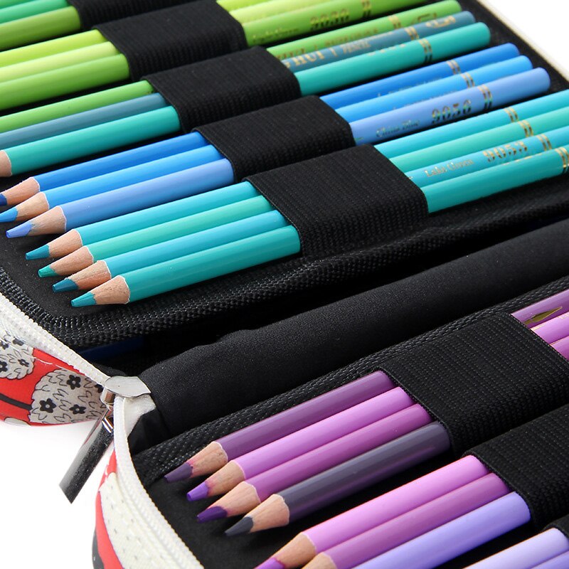 Penalhusholderåbning holder 150 farvede blyanter med stor kapacitet til penne til vandfarvepenne eller markører