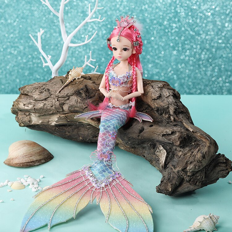 30cm havfrue dukker kinesisk kostume dukke gammel stil jakkesæt hanfu dukke prinsesse legetøj vinyl 12 led retro dukker  zh096: Farve 10