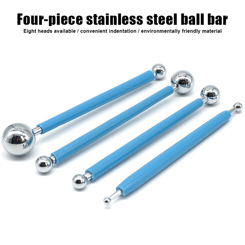 Polymeerklei gereedschap modelleerklei boetseergereedschap stippelpen siliconen tips balpen aardewerk keramische klei inkepingsgereedschap