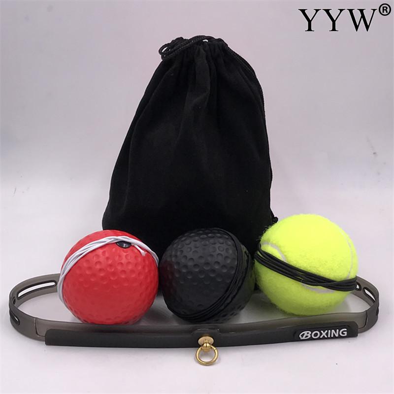Boxing Reflex Punching Balls Head-mounted Speed Balls Improve Force Hand Eye Reaction Training Set Stress Gym Boxing Exercise: 9