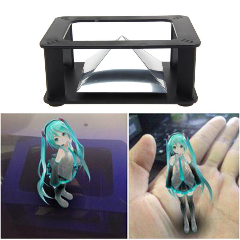 3d hologram display type indoor toepassing projector piramide hologram display piramide projector luxe showcase voor smartphone