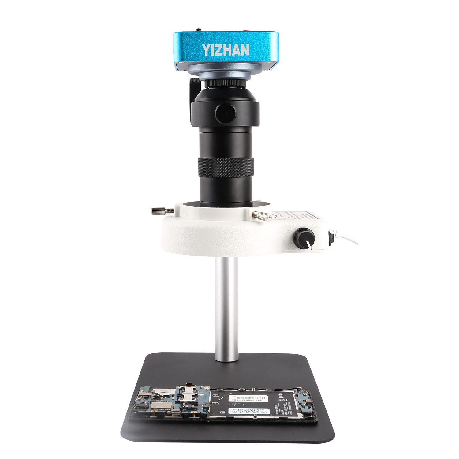 Lámpara iluminadora de Anillo de luz LED para microscopio, luz circular excelente, cámara de microscopio Industrial, fuente de luz