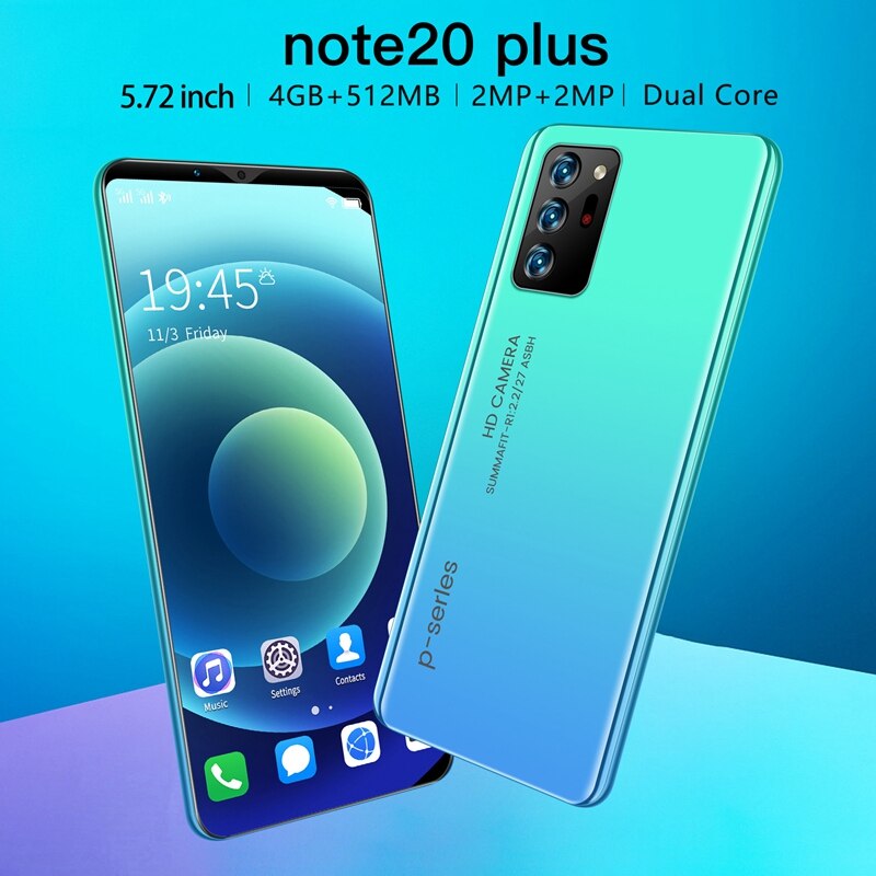 Smartphone Note20 Plus, 5,72 pulgadas, MTK6572, Dual-Core, 512MB + 4GB de memoria, tarjeta Dual, modo de reposo, Android 4,4, 2, enchufe europeo