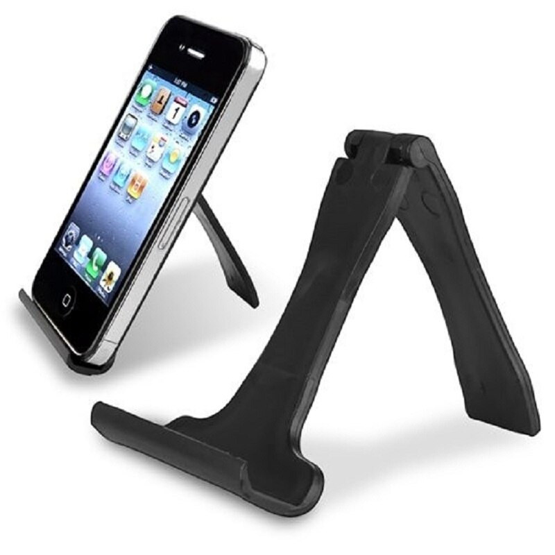 Universal Mini Phone Desk Holder Simple Stand Black