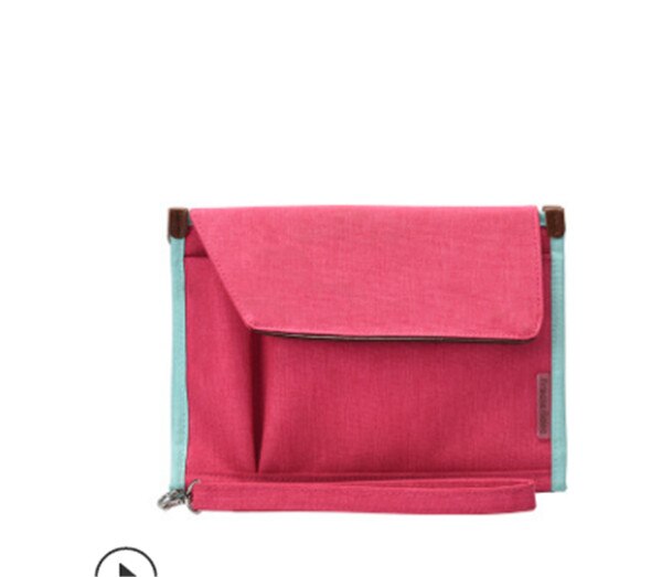 NoEnName-pochette de rangement de fichiers, nouvelle sacoche de rangement pour documents d'affaires, paquet de certificat, sac Portable multifonction pour passeport: Rouge