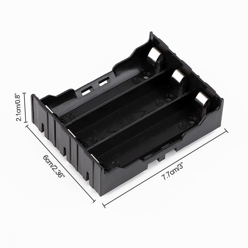 Abs 18650 zwarte powerbank behuizingen 1x 2x 3x 4x 18650 doe-het-zelf batterijbox 1 2 3 4 batterijhouder met harde pin: Kastanjebruin