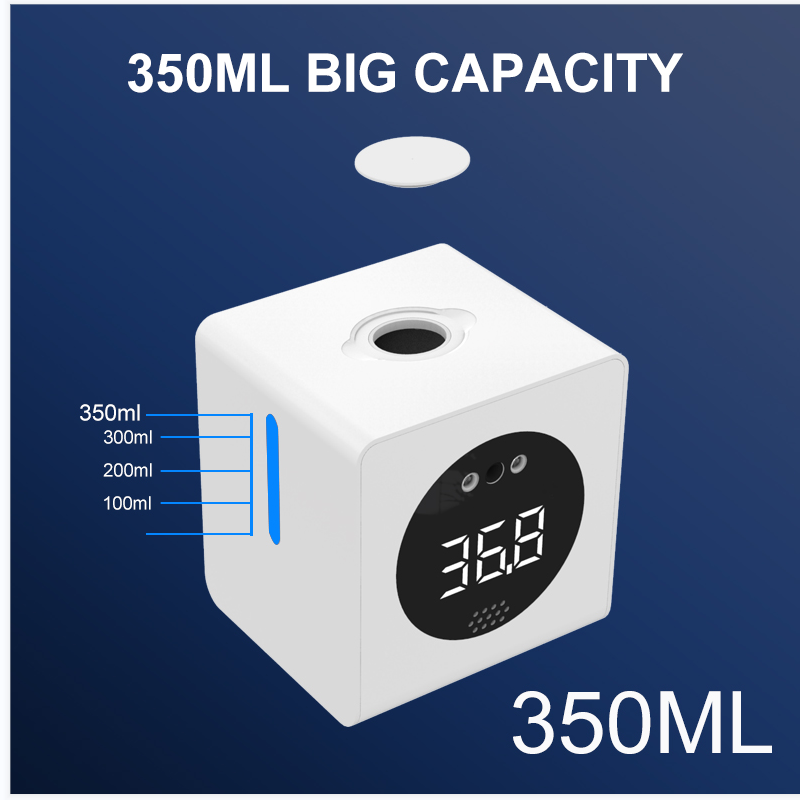 Infrared Automatic Hand Soap Dispenser With Temperature Measurement Hand and Dish Wash Aids Touchless Rechargeable Alcohol Spray