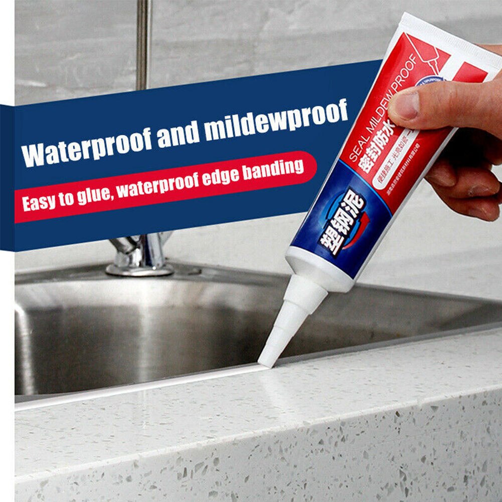 90ml Tile Sealant Bathroom Porcelain Waterproof Kitchen Squeeze Wall Paste Glue Home Cleaner Gaps Repair Agent Filler
