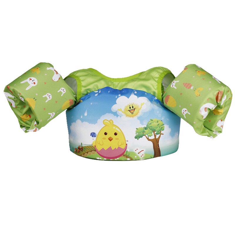 Braccialetti galleggianti per bambini per piscina galleggiante boa per bambini cartone animato manica a braccio giubbotto di salvataggio accessori da nuoto per bambini giocattoli da piscina: chick