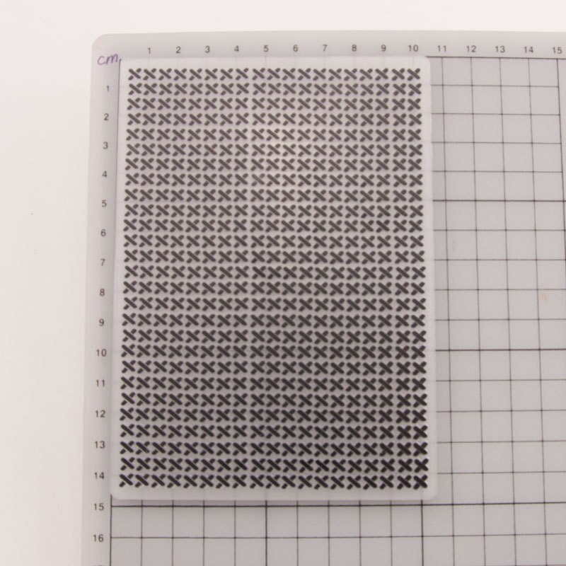 Cross Stitch Embossing Folders For Card Making Supplies Paper Craft Supplies Scrapbooking Plastic Embosser Stencil Pad