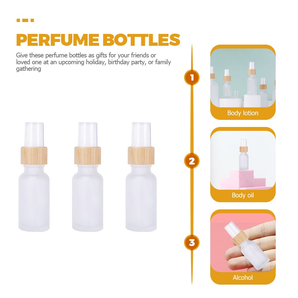 5pcs Perfume Atomizers Refillable Travel Spray Bottles Perfume Bottles 15ml