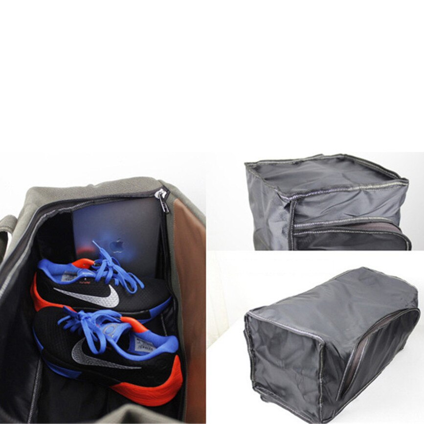 BOWTAC-bolsa de viaje de gran capacidad para hombre, bolso de gimnasio de lona, equipaje de gran tamaño, plegable, impermeable, deportivo