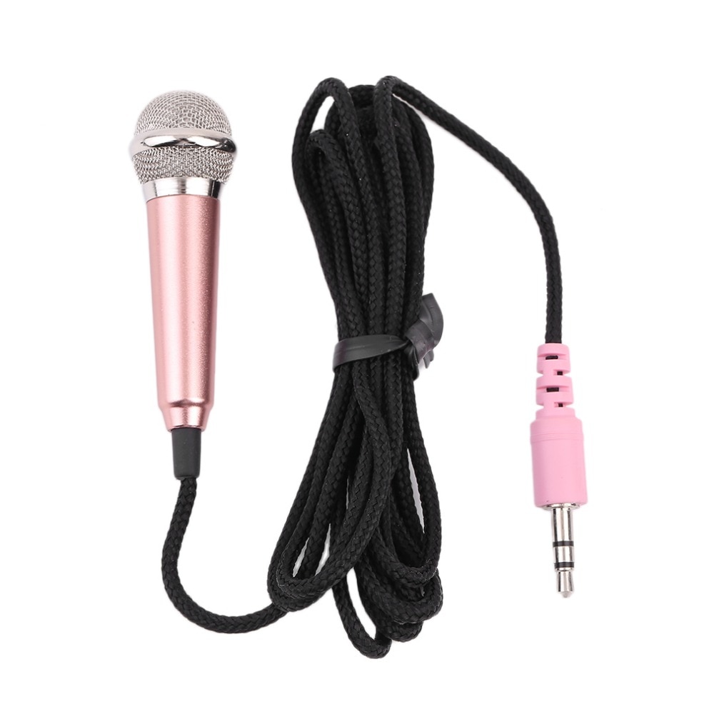 1pcs Mini 3.5mm Wired Microphone for Mobile Phone Tablet PC Laptop Speech Sing 4 Color Newest