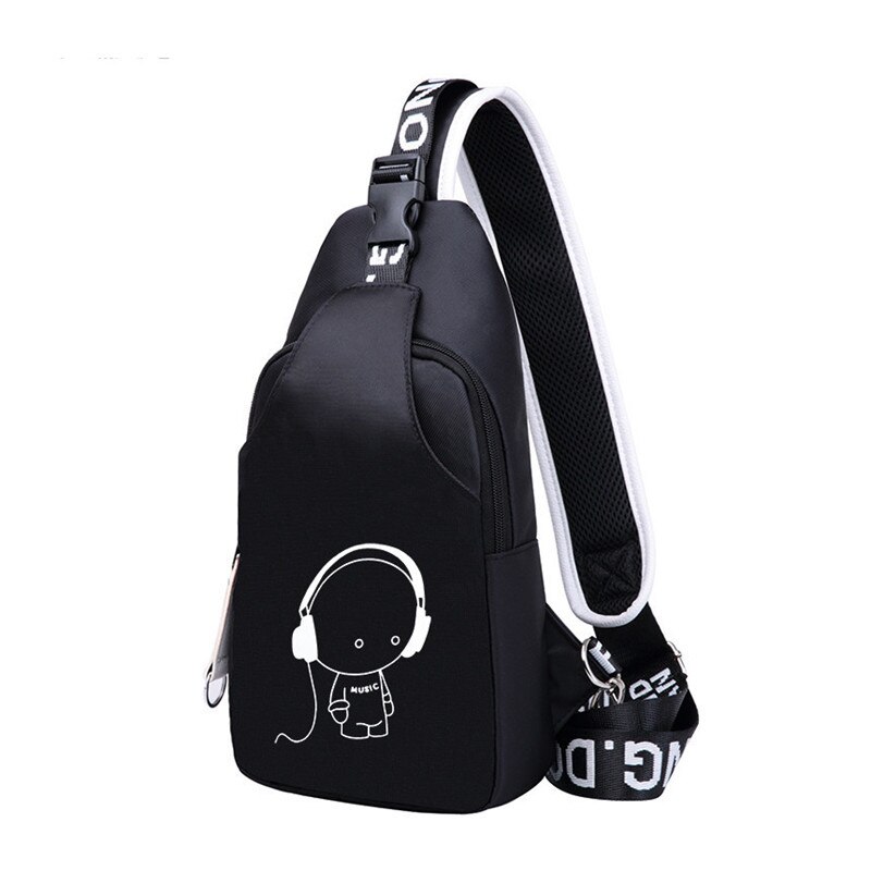 Fengdong crossbody bags for men women travel bags casual Chest Bag Pack Waterproof Single Shoulder Strap sling messenger bag: C4