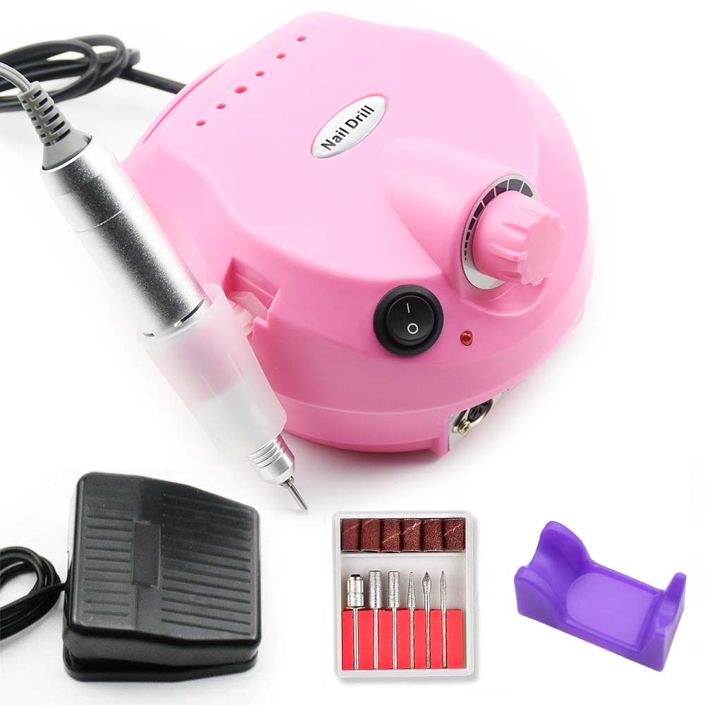 35000Rpm Electric Nail Boor Machine Manicure Machine Frees Verwijderen Nagellak Voor Manicure Pedicure Nail Art Gereedschap: 202 Pink