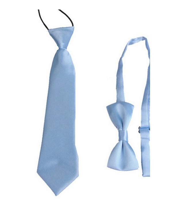 Kinderen Jongen Baby & Kids Leuke Kids Ties Bowtie Set Stropdas Bruiloft Kleding Accessoires HHtr0012: Sky Blue