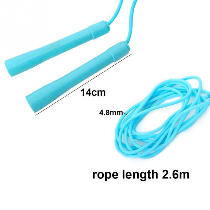 With Handle PVC Rubber Jump Rope Fitness Equipment Adjustable Length Exercise Body Building Tool