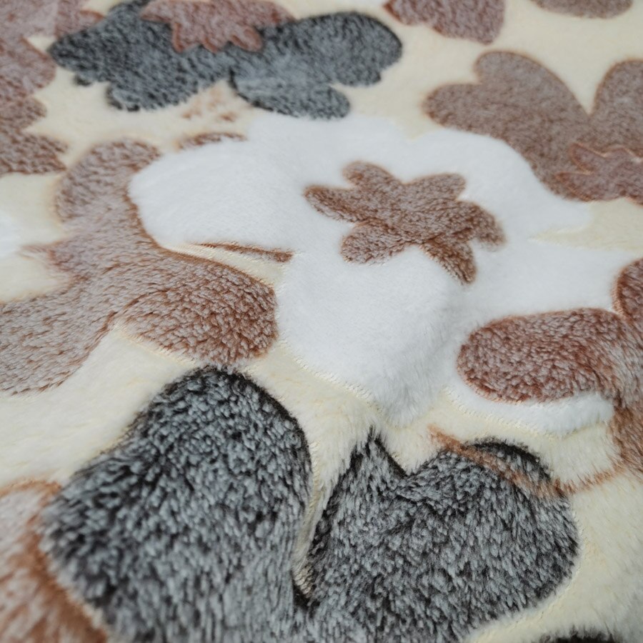 På flannel stof dobbelt ansigt koral blød varm plys sengetøj pude pet klud fløjlsagtet stof: 5