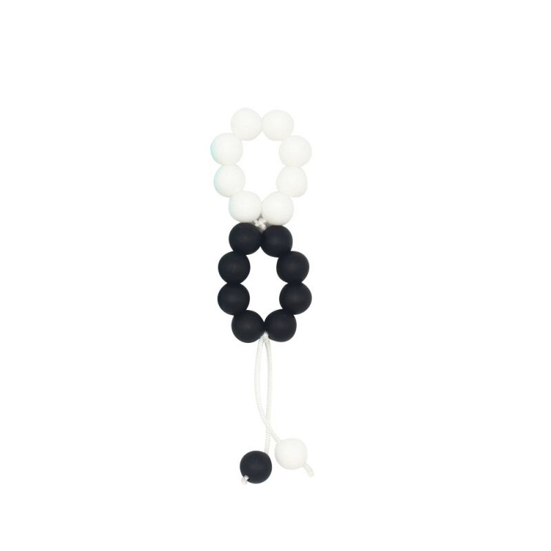 Newbaby Kleur Niet Giftig Bijtring Armband Molaire Stok Silicone Bite Stok Leuke Cartoon Patroon Speelgoed