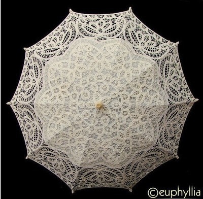 14 kleur keuze Nobele Elegante Paleis Stijl Lange Arm Bruids Paraplu/Borduren Boerenbont Lace Parasol kant Paraplu