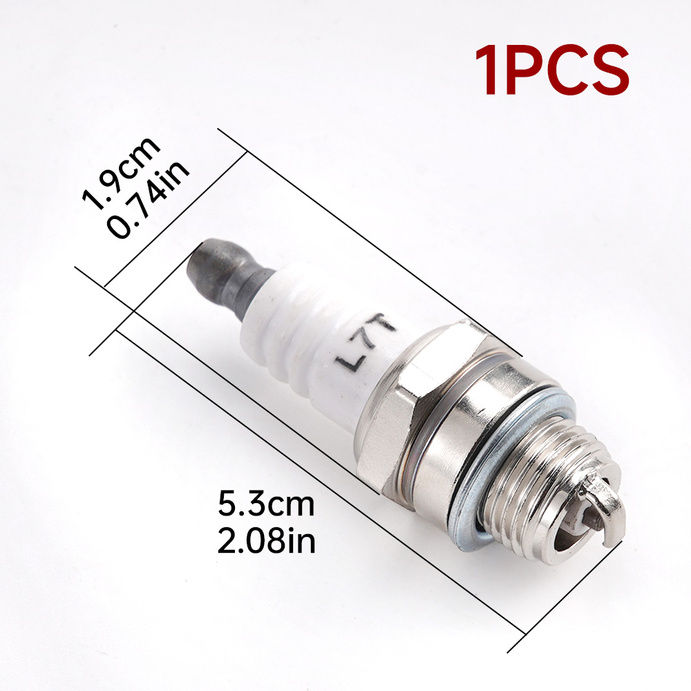 Chainsaw Lawn Mower Spark Plug RJ19LM BR2LM For Briggs & Stratton Motors Gasoline Chainsaw Brush Cutter Grass Trimmer Mower Part: Beige