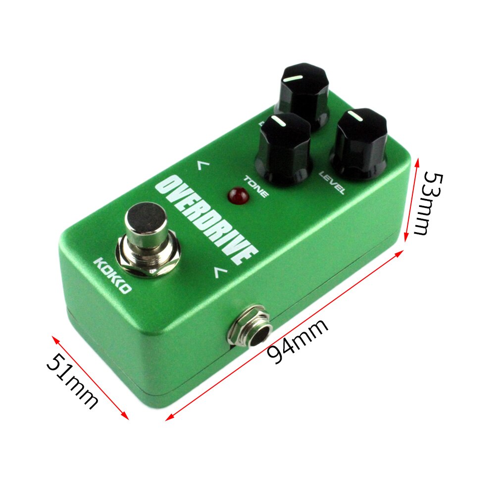 Mini Vintage Overdrive Guitar Effect Pedal Guitarra Overdrive Booster High-Power Tube Overload Guitar Stompbox FOD3