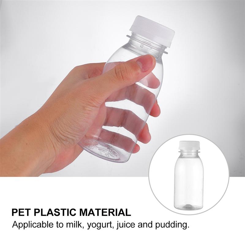 10 stk gjennomsiktig vannflaske plast drikkeflasker 250ml ( gjennomsiktige)