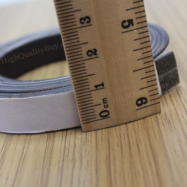 2m myk gummi magnetisk stripe selvklebende fleksibel magnet diy stripe tape magnetisk tape rulle magnet stripe