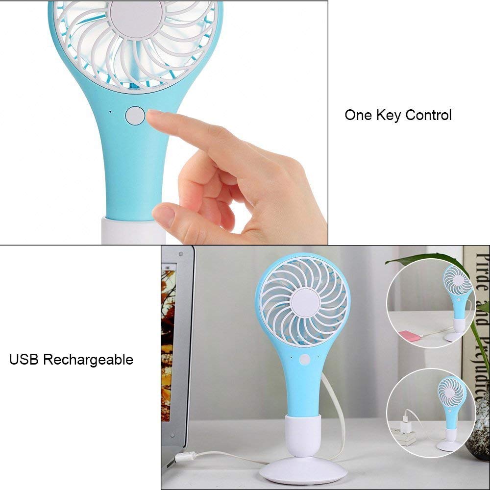 Mini USB Portable Handheld Fan Rechargeable Personal Cooling Fan Electric Desktop Fan Small Office Table Desk Fan for home and