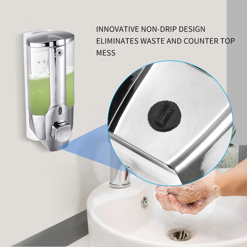 Liquid Hand sanitizer Soap Dispenser pump Wall Mount 350ml Bathroom Accessories Detergent Shampoo Dispensers Kitchen Soap Bottle