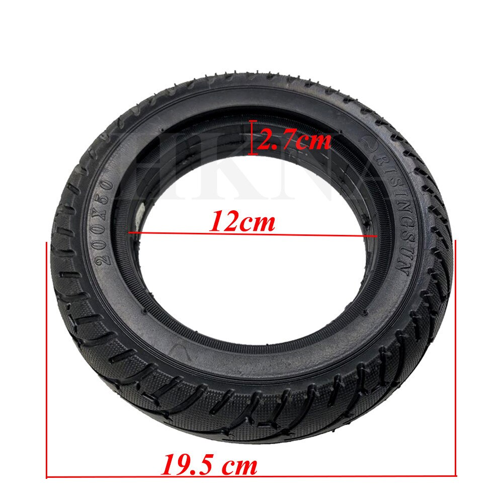 200x60 Solid Tire Electric Scooter Explosion Proof 8-inch Non Pneumatic Tyre 200x50 Hollow Puncture Proof Tire